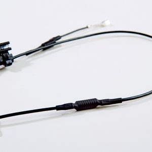 Round wire connectors with capacitors and coils